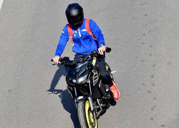 SCHUMACHER Mick Formel 1 Team HAAS mit dem Motorrad auf dem Weg zum Training F1 Formel one GP von Niederlanden 2021 Circuit Park Zandvoort am 03. September 2021