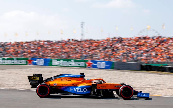 3 Daniel Ricciardo (AUS, McLaren F1 Team), F1 Grand Prix of the Netherlands at Circuit Zandvoort on September 3, 2021 in Zandvoort, Netherlands. (Photo by HOCH ZWEI) Zandvoort Netherlands