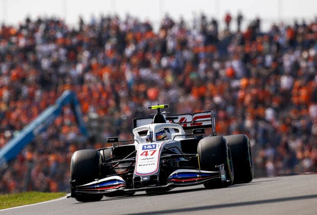 47 Mick Schumacher (GER, Haas F1 Team), F1 Grand Prix of the Netherlands at Circuit Zandvoort on September 3, 2021 in Zandvoort, Netherlands. (Photo by HOCH ZWEI) Zandvoort Netherlands