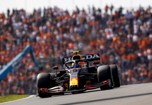 11 Sergio Perez (MEX, Red Bull Racing), F1 Grand Prix of the Netherlands at Circuit Zandvoort on September 3, 2021 in Zandvoort, Netherlands. (Photo by HOCH ZWEI) Zandvoort Netherlands