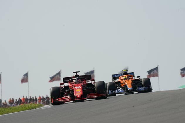 FORMULA 1 HEINEKEN DUTCH GRAND PRIX 2021 03.09.2021, Circuit Park Zandvoort, Zandvoort, FORMULA 1 HEINEKEN DUTCH GRAND PRIX 2021 , im Bild Charles Leclerc (MCO 16), Scuderia Ferrari Mission Winnow, Lando Norris (GBR 4), McLaren F1 Team