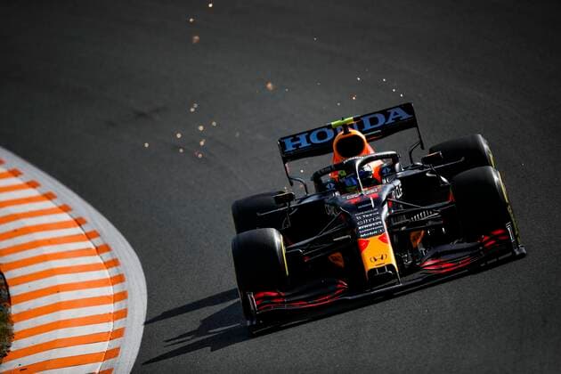 11 PEREZ Sergio (mex), Red Bull Racing Honda RB16B, action during the Formula 1 Heineken Dutch Grand Prix 2021, 13th round of the 2021 FIA Formula One World Championship, WM, Weltmeisterschaft from September 3 to 5, 2021 on the Circuit Zandvoort, in Zandvoort, Netherlands FORMULE 1 : Grand Prix des Pays-Bas - Essais - 03 09 2021 DPPI PANORAMIC 