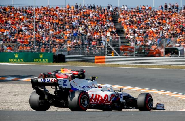 47 SCHUMACHER Mick (ger), Haas F1 Team VF-21 Ferrari, action during the Formula 1 Heineken Dutch Grand Prix 2021, 13th round of the 2021 FIA Formula One World Championship, WM, Weltmeisterschaft from September 3 to 5, 2021 on the Circuit Zandvoort, in Zandvoort, Netherlands FORMULE 1 : Grand Prix des Pays-Bas - Essais - 03 09 2021 DPPI PANORAMIC 