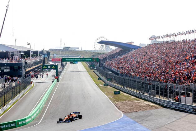 3 Daniel Ricciardo (AUS, McLaren F1 Team), F1 Grand Prix of the Netherlands at Circuit Zandvoort on September 3, 2021 in Zandvoort, Netherlands. (Photo by HOCH ZWEI) Zandvoort Netherlands