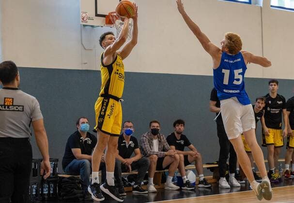Joanic Gruettner Bacoul (Tigers Tuebingen, 50)¨¨Tigers Tuebingen vs. PS Karlsruhe Lions, 2. Basketball, Bundesliga, Pro A, Barmer 2 Basketball, Testspiel, Spielzeit 2021 2022, 03.09.2021, ¨¨ Tigers Tuebingen - PS Karlsruhe Lions, 2. Basketball, 2. Bundesliga, Barmer 2 Basketball, Testspiel, Spielzeit 2021 2022, 03.09.2021 Tuebingen Copyright: xDennisxDuddek xEibnerxPressefotox EP_DDK
