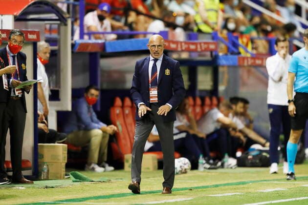 Luis de la Fuente (ESP), SEPTEMBER 3, 2021 - Football Soccer : UEFA Under 21 Championship qualifying round match between U21, U 21 Spain 4-1 U21 Russia at the Estadio Francisco de la Hera in Almendralejo, Spain. Noxthirdxpartyxsales  (0133007169st)