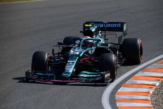 Formula 1 - Dutch Grand Prix - Qualifying Sebastian Vettel of Aston Martin Cognizant F1 Team drive his AMR21 single-seater during qualifying of Dutch Grand Prix, 13th round of Formula 1 World Championship, WM, Weltmeisterschaft in CM.com Circuit Zandvoort, North Holland, Netherlands, 4 September 2021 Zandvoort North Hollan Netherlands diodato-notitle210904_npRax  Copyright: xAndreaxDiodatox