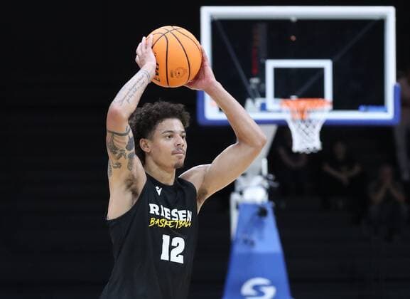 04.09.2021 - Basketball - Saison 2021 2022 - EMS Cup - Vorrunde: Nürnberg Falcons Basketball Club NBC - MHP RIESEN Ludwigsburg - DaMa - Jonah Radebaugh (12, MHP Riesen Ludwigsburg )