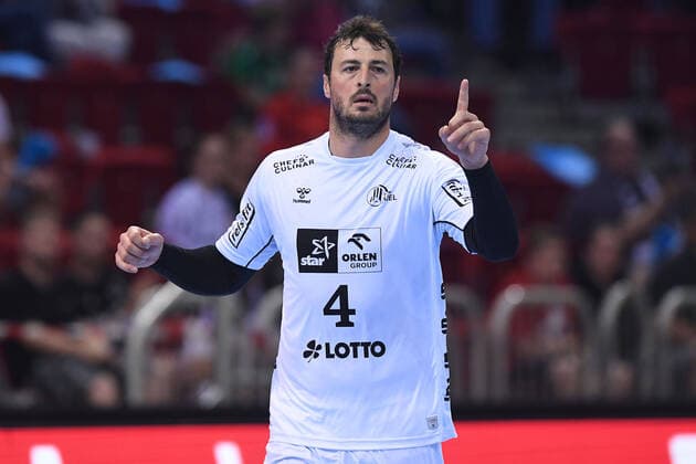 Handball Pixum Super Cup 2021 THW Kiel - TBV Lemgo Lippe am 04.09.2021 im PSD Bank Dome in Düsseldorf Domagoj Duvnjak ( Kiel )