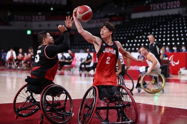 (L-R) Hiroaki Kozai, Renshi Chokai (JPN), SEPTEMBER 5, 2021 - Wheelchair Basketball : Men s Final match between between United States - Japan during the Tokyo 2020 Paralympic Games at the Ariake Arena in Tokyo, Japan. Noxthirdxpartyxsales  (168634408)