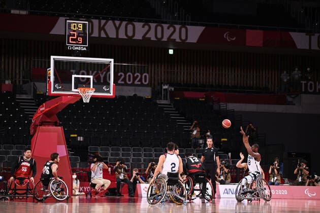 Two team group, Mannschaftsbild, Totale SEPTEMBER 5, 2021 - Wheelchair Basketball : Men s Final match between USA 64-60 Japan during the Tokyo 2020 Paralympic Games at the Musashino Forest Plaza in Tokyo, Japan. Noxthirdxpartyxsales  (168642019)