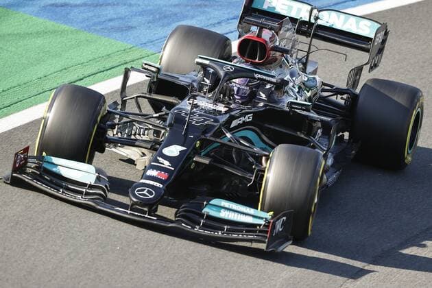 ZANDVOORT- Lewis Hamilton during the Dutch Grand Prix at the Zandvoort circuit. ANP VINCENT JANNINK Grand Prix xVIxANPxSportx xxANPxIVx