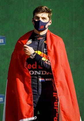 ZANDVOORT - Max Verstappen (Red Bull Racing) celebrates winning the Dutch Grand Prix at the Zandvoort circuit. KOEN VAN WEEL Grand Prix xVIxANPxSportx xxANPxIVx