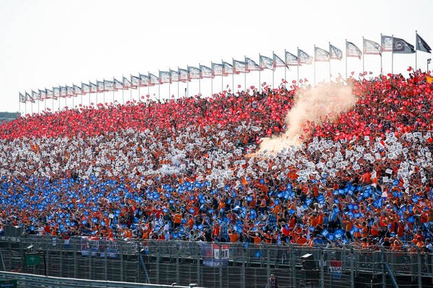 Fans, F1 Grand Prix of the Netherlands at Circuit Zandvoort on September 5, 2021 in Zandvoort, Netherlands. (Photo by HOCH ZWEI) Zandvoort Netherlands