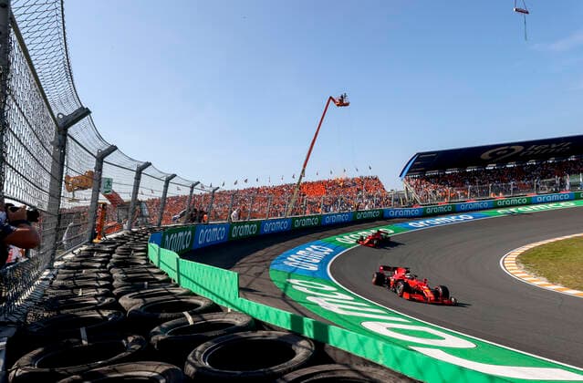16 Charles Leclerc (MON, Scuderia Ferrari Mission Winnow), 55 Carlos Sainz (ESP, Scuderia Ferrari Mission Winnow), F1 Grand Prix of the Netherlands at Circuit Zandvoort on September 5, 2021 in Zandvoort, Netherlands. (Photo by HOCH ZWEI) Zandvoort Netherlands