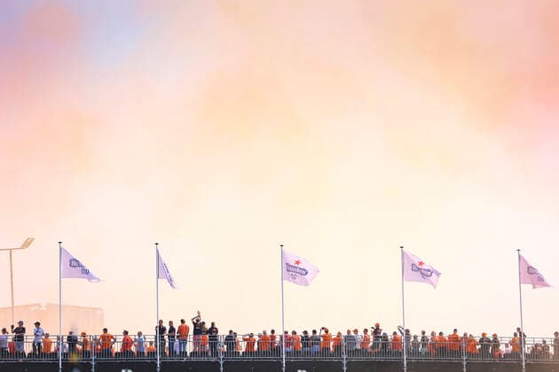 Fans, F1 Grand Prix of the Netherlands at Circuit Zandvoort on September 5, 2021 in Zandvoort, Netherlands. (Photo by HOCH ZWEI) Zandvoort Netherlands