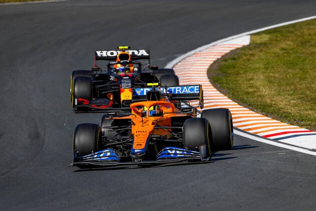 4 Lando Norris (GBR, McLaren F1 Team), F1 Grand Prix of the Netherlands at Circuit Zandvoort on September 5, 2021 in Zandvoort, Netherlands. (Photo by HOCH ZWEI) Zandvoort Netherlands
