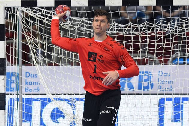 Handball Pixum Super Cup 2021 THW Kiel - TBV Lemgo Lippe am 04.09.2021 im PSD Bank Dome in Düsseldorf Niklas Landin Jacobsen ( Kiel )