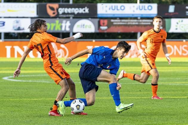 s-GRAVENZANDE, Netherlands, 06-09-2021, season 2021 2022, during the friendly match Netherlands U18 - Italy U18, Netherlands player Jamal Gonzaga Netherlands U18 - Italy U18  x13331036x Copyright: