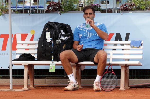 TENNIS - ATP, Tennis Herren NOE Open TULLN,AUSTRIA,07.SEP.21 - TENNIS - ATP Challenger Tour, NOE Open. Image shows Benjamin Hassan (GER).  GEPAxpictures xWalterxLuger