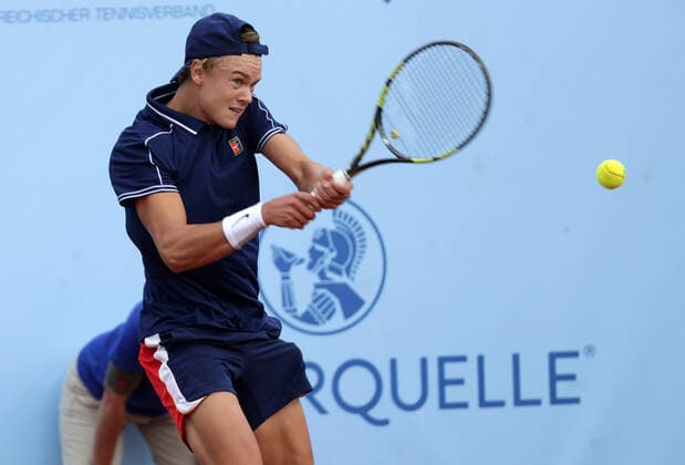 TENNIS - ATP, Tennis Herren NOE Open TULLN,AUSTRIA,07.SEP.21 - TENNIS - ATP Challenger Tour, NOE Open. Image shows Holger Vitus Nodskov Rune (DEN).  GEPAxpictures xWalterxLuger