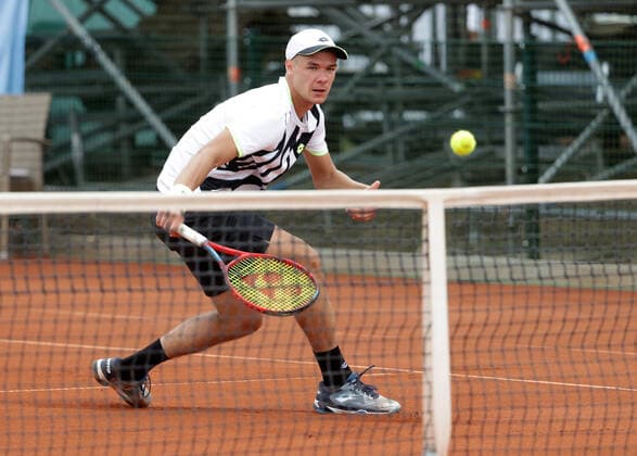 TENNIS - ATP, Tennis Herren NOE Open TULLN,AUSTRIA,07.SEP.21 - TENNIS - ATP Challenger Tour, NOE Open. Image shows Kamil Majchrzak (POL).  GEPAxpictures xWalterxLuger