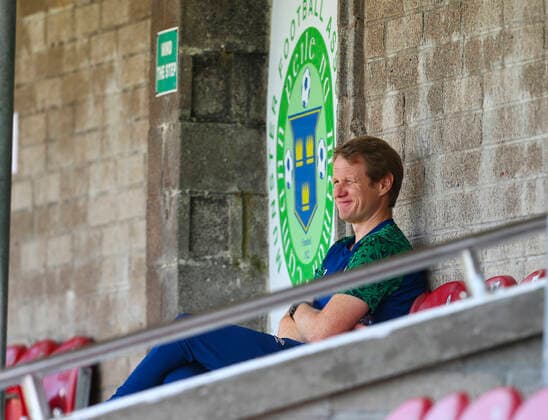 Under 17 International Friendly, Länderspiel, Nationalmannschaft Turner s Cross, Cork 7 9 2021 Republic of Ireland U17, U 17 vs Mexico U17 Ireland head coach Colin O™Brien before the game Colin O™Brien before the game 7 9 2021  Copyright: x INPHO KenxSuttonx inp_irl_vs_mex_0151