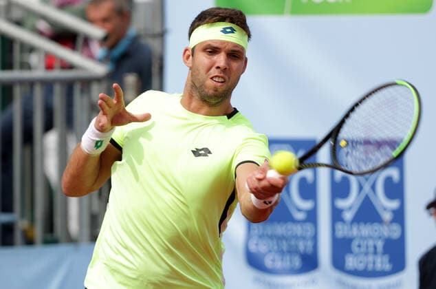 TENNIS - ATP, Tennis Herren NOE Open TULLN,AUSTRIA,07.SEP.21 - TENNIS - ATP Challenger Tour, NOE Open. Image shows Jiri Vesely (CZE).  GEPAxpictures xWalterxLuger