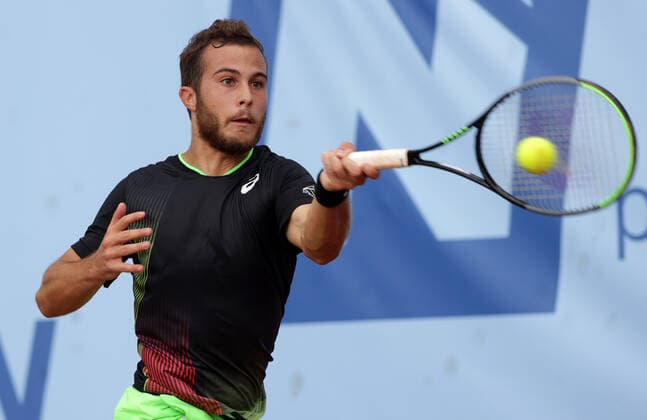 TENNIS - ATP, Tennis Herren NOE Open TULLN,AUSTRIA,07.SEP.21 - TENNIS - ATP Challenger Tour, NOE Open. Image shows Hugo Gaston (FRA).  GEPAxpictures xWalterxLuger