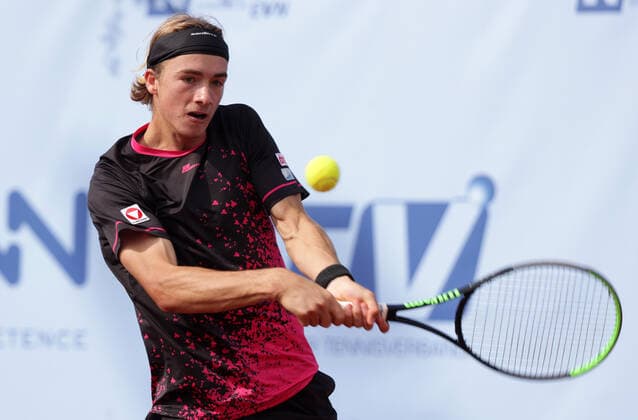 TENNIS - ATP, Tennis Herren NOE Open TULLN,AUSTRIA,07.SEP.21 - TENNIS - ATP Challenger Tour, NOE Open. Image shows Lukas Neumayer (AUT).  GEPAxpictures xWalterxLuger