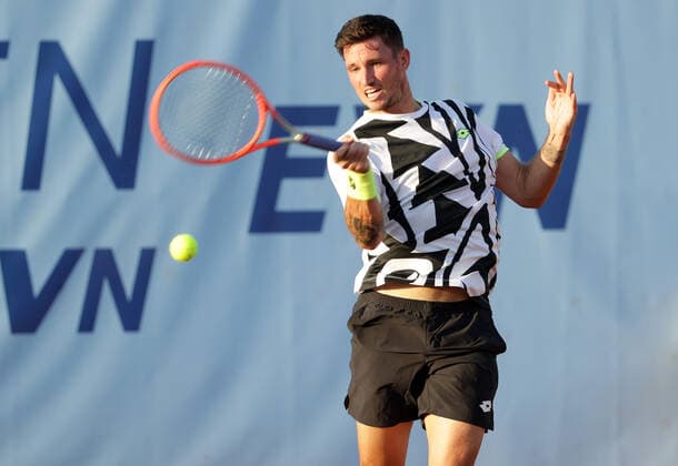 TENNIS - ATP, Tennis Herren NOE Open TULLN,AUSTRIA,07.SEP.21 - TENNIS - ATP Challenger Tour, NOE Open. Image shows Dennis Novak (AUT).  GEPAxpictures xWalterxLuger