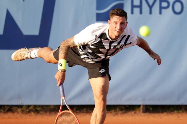 TENNIS - ATP, Tennis Herren NOE Open TULLN,AUSTRIA,07.SEP.21 - TENNIS - ATP Challenger Tour, NOE Open. Image shows Dennis Novak (AUT).  GEPAxpictures xWalterxLuger