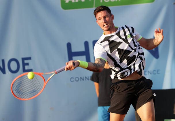 TENNIS - ATP, Tennis Herren NOE Open TULLN,AUSTRIA,07.SEP.21 - TENNIS - ATP Challenger Tour, NOE Open. Image shows Dennis Novak (AUT).  GEPAxpictures xWalterxLuger
