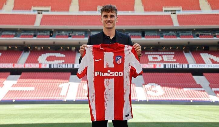 Sport Themen der Woche KW36 Sport Bilder des Tages Official presentation of Antoine Griezmann as a new Atletico de Madrid player at the Wanda Metropolitano Stadium. Madrid September 08, 2021 Presentacion oficial de Antoine Griezmann como nuevo jugador del Atletico de Madrid en el Estadio Wanda Metropolitano. Madrid 08 de Septiembre de 2021 POOL Atletico de Madrid Cordon Press Images will be for editorial use only. Mandatory credit: Atletico de Madrid Cordon Press