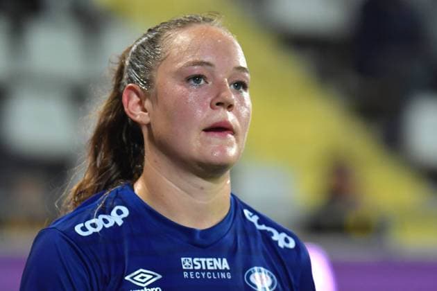 Bravida Arena, Gothenburg, Swede Janni Thomsen (25 Valerenga) is substituted during the UEFA Womens Champions League qualification round 2 between BK Hacken and Valerenga IF at Bravida arena in Gothenburg, Sweden Peter Sonander SPP UEFA Womens Champions League Qualification Round 2 - BK Hacken v 