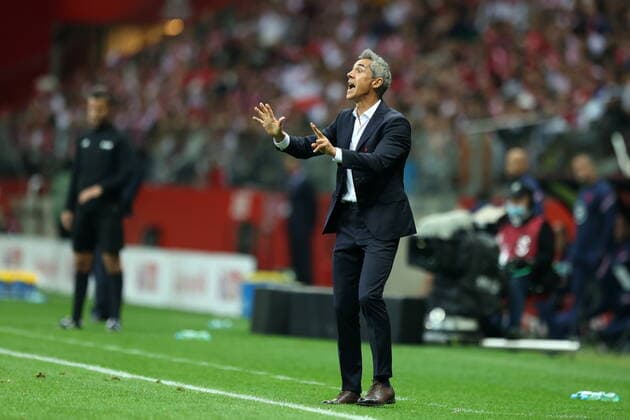 WARSZAWA 08.09.2021 MECZ ELIMINACJE DO MISTRZOSTW SWIATA 2022 GRUPA I: POLSKA - ANGLIA --- FIFA World Cup, WM, Weltmeisterschaft, Fussball 2022 QUALIFYING ROUND GROUP I MATCH IN WARSAW: POLAND - ENGLAND PAULO SOUSA FOT. PIOTR KUCZA FOTOPYK NEWSPIX.PL --- Newspix.pl  210908PYK0062