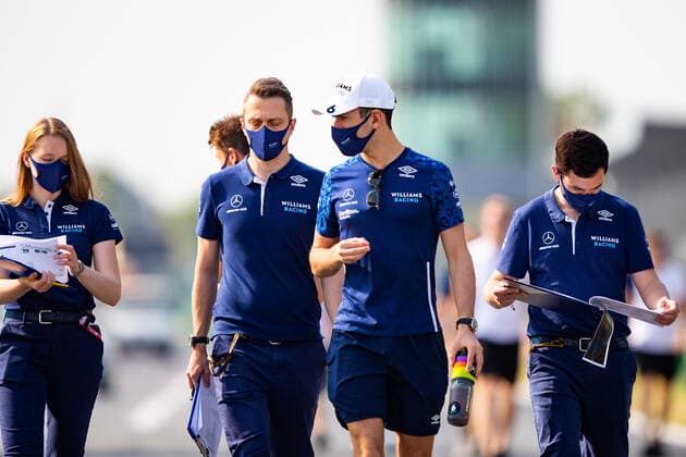 LATIFI Nicholas (can), Williams Racing F1 FW43B, portrait during the Formula 1 Heineken Gran Premio D italia 2021, Italian Grand Prix, 14th round of the 2021 FIA Formula One World Championship, WM, Weltmeisterschaft from September 9 to 12, 2021 on the Autodromo Nazionale di Monza, in Monza, Italy - FORMULE 1 : Grand prix d Italie - Presentation - Monza - 09 09 2021 DPPI Panoramic 