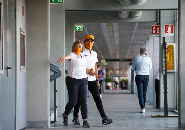 4 Lando Norris (GBR, McLaren F1 Team), F1 Grand Prix of Italy at Autodromo Nazionale Monza on September 9, 2021 in Monza, Italy. (Photo by HOCH ZWEI) Monza Italy