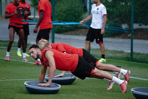 Amine Gouiri (OGC Nice) FOOTBALL : Entrainement de l OGC Nice - Nice - 10 09 2021 NorbertScanella PanoramiC 
