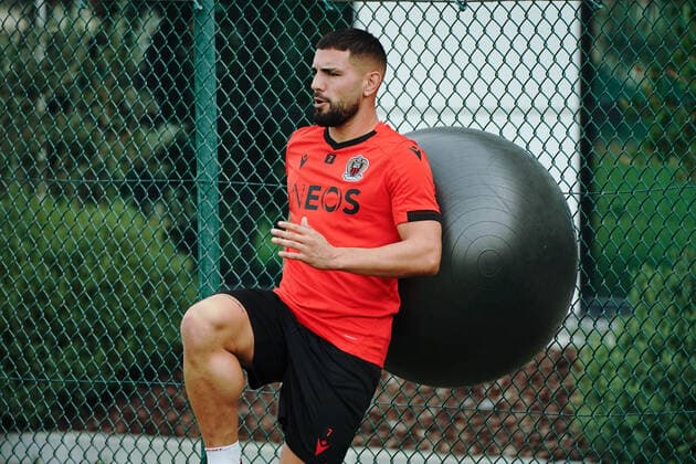 Andy Delort (OGC Nice) FOOTBALL : Entrainement de l OGC Nice - Nice - 10 09 2021 NorbertScanella PanoramiC 