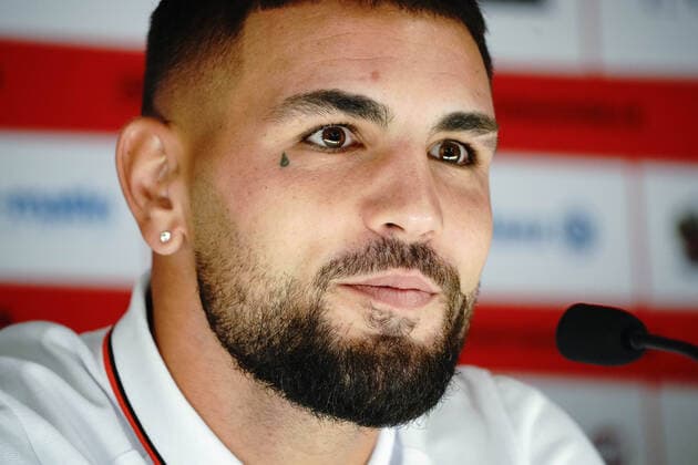 Andy Delort (OGC Nice) FOOTBALL : Presentation de Andy Delort (OGC Nice) - Nice - 10 09 2021 NorbertScanella PanoramiC 