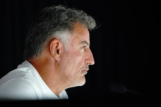 Christophe Galtier (entraineur de l OGC Nice) FOOTBALL : Confrence de presse de Christophe Galtier - Nice - 10 09 2021 NorbertScanella PanoramiC 