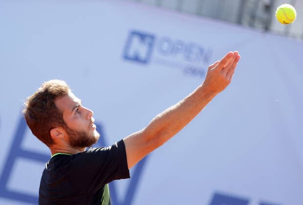 TENNIS - ATP, Tennis Herren NOE Open TULLN,AUSTRIA,10.SEP.21 - TENNIS - ATP Challenger Tour, NOE Open. Image shows Hugo Gaston (FRA).  GEPAxpictures xWalterxLuger