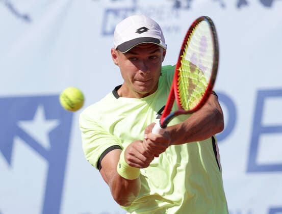 TENNIS - ATP, Tennis Herren NOE Open TULLN,AUSTRIA,10.SEP.21 - TENNIS - ATP Challenger Tour, NOE Open. Image shows Kamil Majchrzak (POL).  GEPAxpictures xWalterxLuger