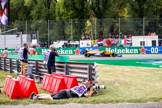 Photographer, F1 Grand Prix of Italy at Autodromo Nazionale Monza on September 10, 2021 in Monza, Italy. (Photo by HOCH ZWEI) Monza Italy