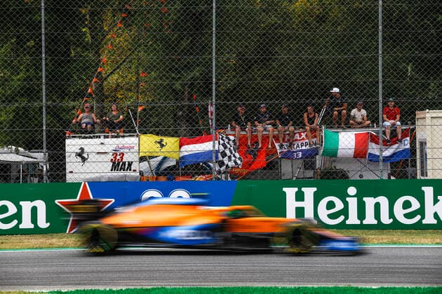 Fans, F1 Grand Prix of Italy at Autodromo Nazionale Monza on September 10, 2021 in Monza, Italy. (Photo by HOCH ZWEI) Monza Italy