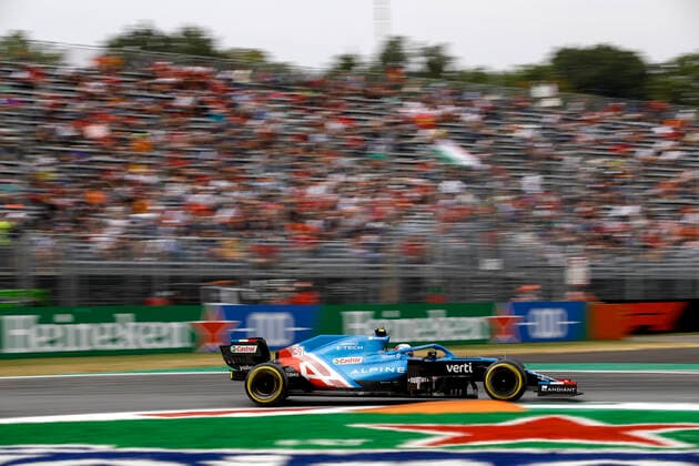 31 Esteban Ocon (FRA, Alpine F1 Team), F1 Grand Prix of Italy at Autodromo Nazionale Monza on September 10, 2021 in Monza, Italy. (Photo by HOCH ZWEI) Monza Italy
