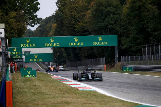 44 Lewis Hamilton (GBR, Mercedes-AMG Petronas F1 Team), F1 Grand Prix of Italy at Autodromo Nazionale Monza on September 10, 2021 in Monza, Italy. (Photo by HOCH ZWEI) Monza Italy