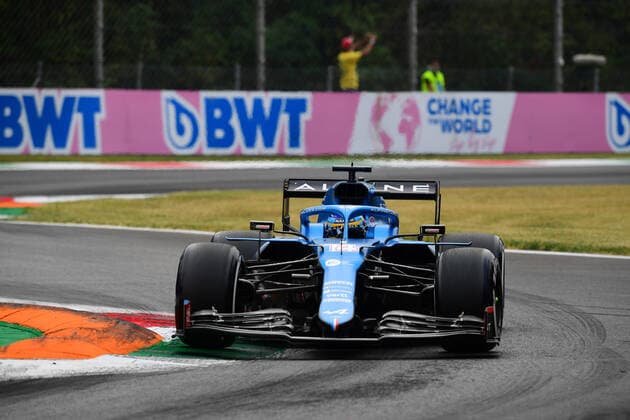 Formula 1 - Italian GP - Drivers Arrival And Free Practice Fernando Alonso of Alpine F1 Team drive his A521 single-seater during free practice of Italian GP, 14th round of Formula 1 World Championship, WM, Weltmeisterschaft in Autodromo Internazionale di Monza, in Monza, Lombardia, Italy, 10 September 2021 Monza Lombardia Italy diodato-notitle210910_npzfn  Copyright: xAndreaxDiodatox