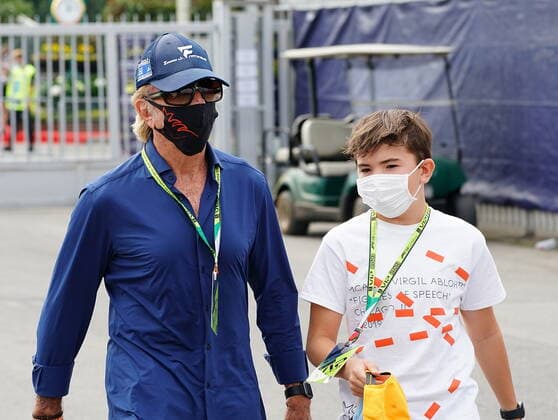 FORMULA 1 HEINEKEN GRAN PREMIO D ITALIA 2021 10.09.2021, Autodromo Nazionale di Monza, Monza, FORMULA 1 HEINEKEN GRAN PREMIO D ITALIA 2021 ,im Bild Emerson Fittipaldi mit seinem Sohn Emerson Fittipaldi jun.